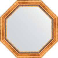 Зеркало Evoform Octagon 77х77 BY 3786 в багетной раме - Римское золото 88, купить, цена, заказать, магазин, доставка, скидка, промокод, купить, цена, заказать, магазин, доставка, скидка, промокод