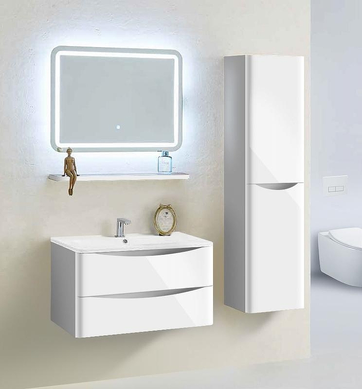 Тумба под раковину Vincea Roberta VMC-1R800LW подвесная L.White, купить, цена, заказать, магазин, доставка, скидка, промокод, купить, цена, заказать, магазин, доставка, скидка, промокод