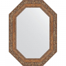 Зеркало Evoform Octagon 55x75 BY 7145 в багетной раме - Виньетка бронзовая 85, купить, цена, заказать, магазин, доставка, скидка, промокод, купить, цена, заказать, магазин, доставка, скидка, промокод