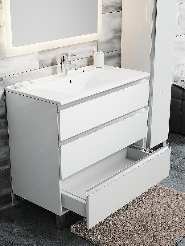 Тумба с раковиной SanVit Авеню-3 75 kavenu375 в цвете Ral Капучино, купить, цена, заказать, магазин, доставка, скидка, промокод, купить, цена, заказать, магазин, доставка, скидка, промокод