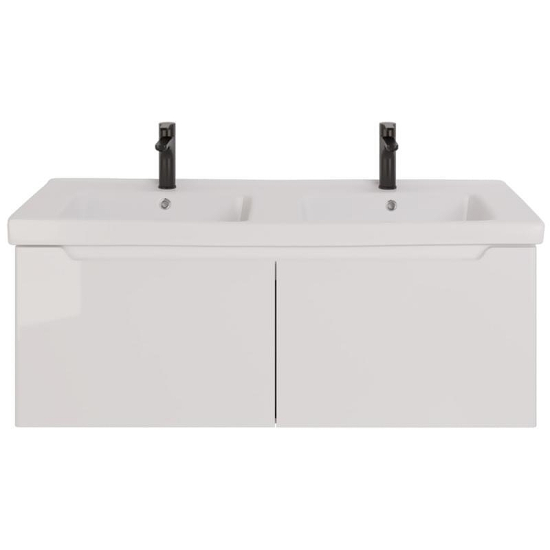 Тумба под раковину Dreja W 125 99.9400 подвесная Белый глянец, купить, цена, заказать, магазин, доставка, скидка, промокод, купить, цена, заказать, магазин, доставка, скидка, промокод