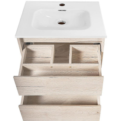 Тумба под раковину BelBagno Kraft 50 KRAFT-500-2C-SO-RGB подвесная Rovere Galifax Bianco