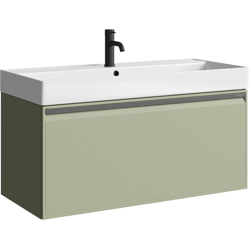 Тумба под раковину Aqwella Pure 100 PUR0110SH подвесная Шалфей зеленый, купить, цена, заказать, магазин, доставка, скидка, промокод, купить, цена, заказать, магазин, доставка, скидка, промокод