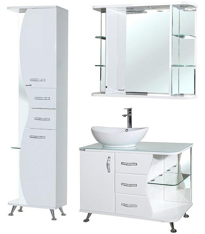 Шкаф пенал Bellezza Рио 50 R 4623606021017 Белый, купить, цена, заказать, магазин, доставка, скидка, промокод, купить, цена, заказать, магазин, доставка, скидка, промокод