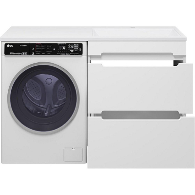 Тумба с раковиной Misty Байкал 130 R УТ000014755 Белая