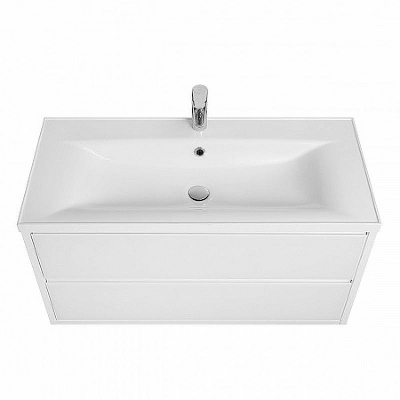 Тумба под раковину Aquaton Римини 100 1A232801RN010 подвесная Белый глянец