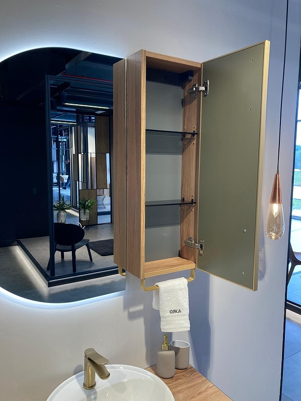 Подвесной шкаф Orka Salerno 30 3005749 подвесной цвет Зеленый матовый Светлое дерево, купить, цена, заказать, магазин, доставка, скидка, промокод, купить, цена, заказать, магазин, доставка, скидка, промокод