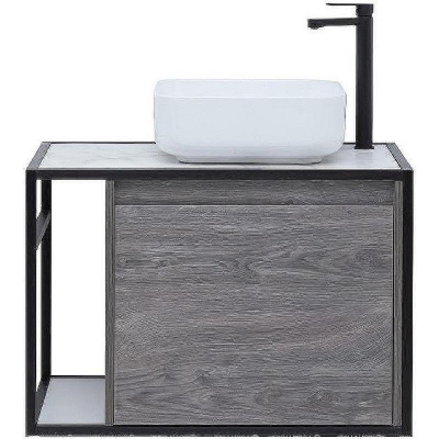 Тумба под раковину Aquanet Nova Lite Loft 75R 261653 подвесная Дуб рошелье