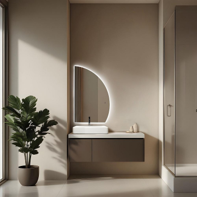 Зеркало Abber Teil 69 R AG6504SR с подсветкой с бесконтактным выключателем и диммером