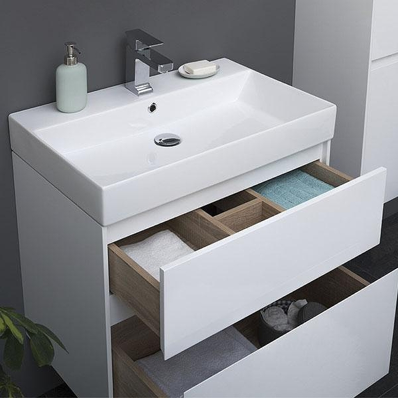 Тумба с раковиной Aquanet Бруклин 60 212596 подвесная Белая, купить, цена, заказать, магазин, доставка, скидка, промокод, купить, цена, заказать, магазин, доставка, скидка, промокод