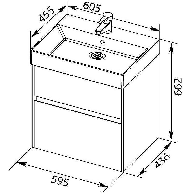 Тумба с раковиной Aquanet Бруклин 60 212596 подвесная Белая, купить, цена, заказать, магазин, доставка, скидка, промокод, купить, цена, заказать, магазин, доставка, скидка, промокод