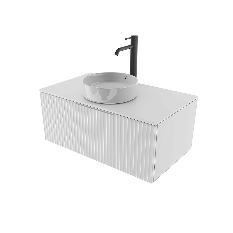 Тумба под раковину ЗОВ Кито Флавио 60 K60FB подвесная цвет Белый PET, купить, цена, заказать, магазин, доставка, скидка, промокод, купить, цена, заказать, магазин, доставка, скидка, промокод