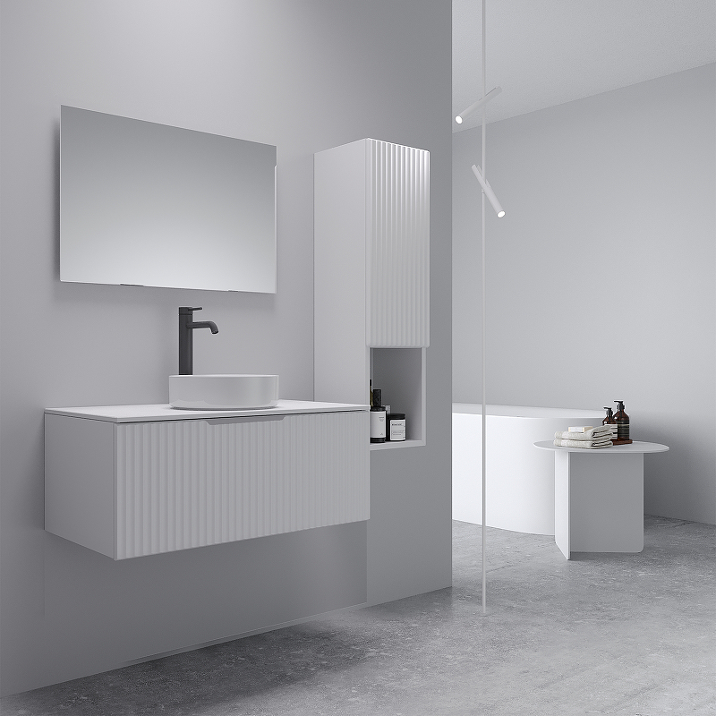 Тумба под раковину ЗОВ Кито Флавио 60 K60FB подвесная цвет Белый PET, купить, цена, заказать, магазин, доставка, скидка, промокод, купить, цена, заказать, магазин, доставка, скидка, промокод