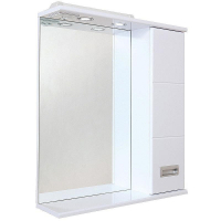 Зеркало со шкафом Onika Балтика 67.02 R 206704 с подсветкой Белое, купить, цена, заказать, магазин, доставка, скидка, промокод, купить, цена, заказать, магазин, доставка, скидка, промокод