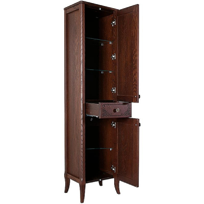 Шкаф пенал ASB-Woodline Салерно 40 9700 Антикварный орех