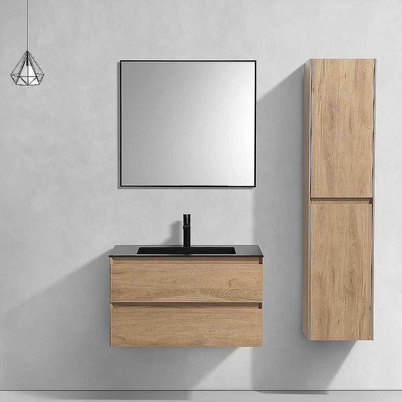 Тумба под раковину Vincea Luka 80 VMC-2L800NO подвесная N.Oak, купить, цена, заказать, магазин, доставка, скидка, промокод, купить, цена, заказать, магазин, доставка, скидка, промокод