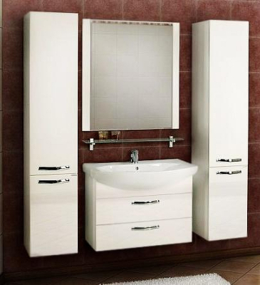 Тумба под раковину Aquaton Ария 80 М 1A140801AA010 подвесная Белая