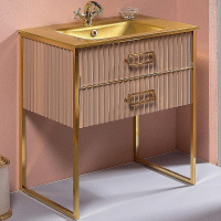 Тумба под раковину Boheme Armadi Art Monaco 80 866-080-CPG Капучино глянец Золото, купить, цена, заказать, магазин, доставка, скидка, промокод, купить, цена, заказать, магазин, доставка, скидка, промокод