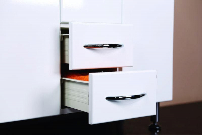 Тумба под раковину Onika Моника 75 с корзиной Белая