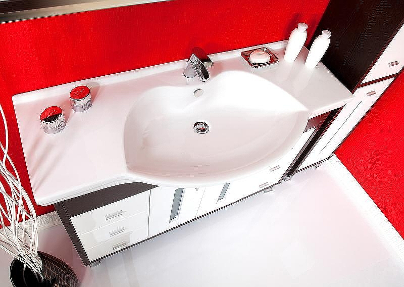 Тумба под раковину Бриклаер Бали 120 4627125411892 Венге Белая глянцевая, купить, цена, заказать, магазин, доставка, скидка, промокод, купить, цена, заказать, магазин, доставка, скидка, промокод