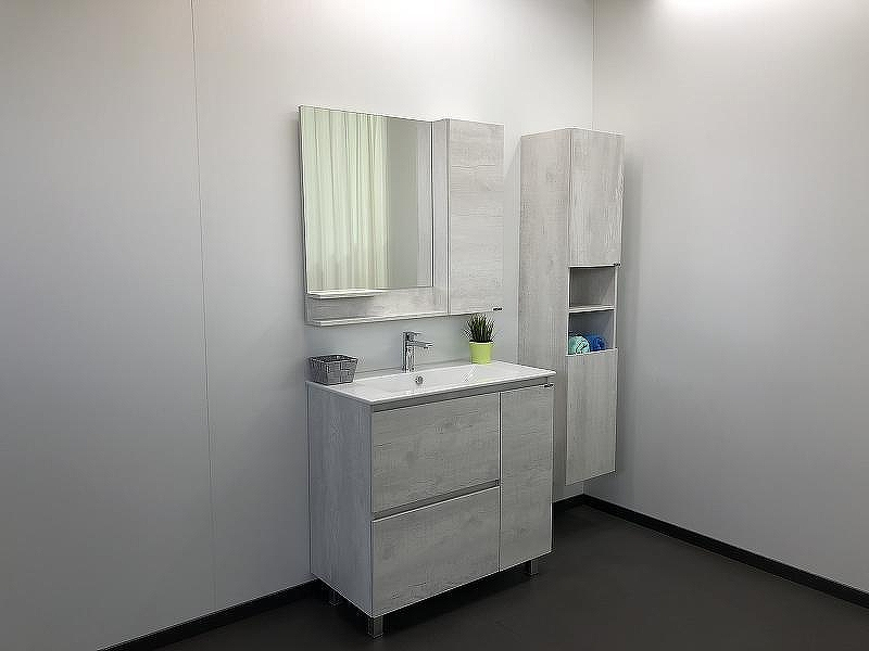 Зеркало со шкафом Comforty Верона 90 00004136714 Дуб белый, купить, цена, заказать, магазин, доставка, скидка, промокод, купить, цена, заказать, магазин, доставка, скидка, промокод