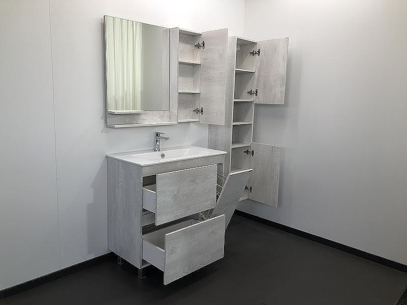 Зеркало со шкафом Comforty Верона 90 00004136714 Дуб белый, купить, цена, заказать, магазин, доставка, скидка, промокод, купить, цена, заказать, магазин, доставка, скидка, промокод