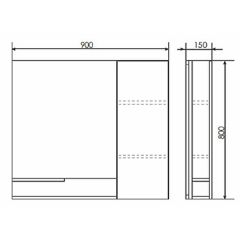 Зеркало со шкафом Comforty Верона 90 00004136714 Дуб белый, купить, цена, заказать, магазин, доставка, скидка, промокод, купить, цена, заказать, магазин, доставка, скидка, промокод