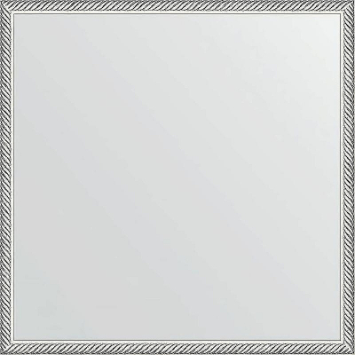 Зеркало Evoform Definite 58х58 BY 0605 в багетной раме - Витое серебро 28