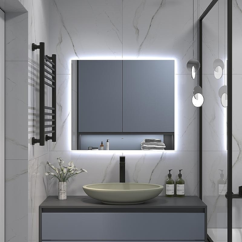 Зеркало Континент Trezhe 800x700 ЗЛП534 с подсветкой с бесконтактным выключателем, купить, цена, заказать, магазин, доставка, скидка, промокод, купить, цена, заказать, магазин, доставка, скидка, промокод