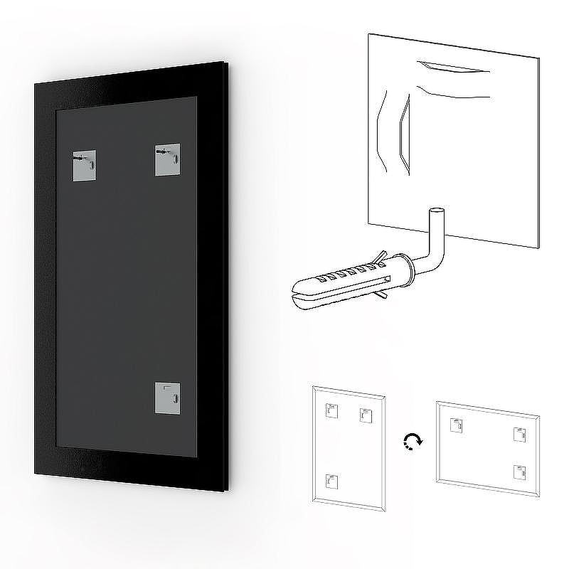 Зеркало Evoform Definite 154х74 BY 0769 в багетной раме - Травленое серебро 59, купить, цена, заказать, магазин, доставка, скидка, промокод, купить, цена, заказать, магазин, доставка, скидка, промокод