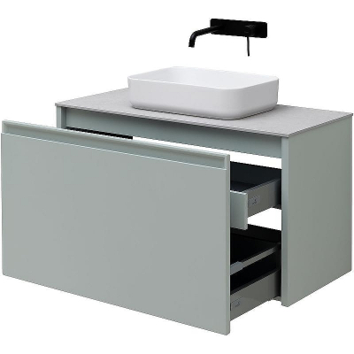 Тумба под раковину Allen Brau Fantasy 100 1.11004.PWM подвесная Папирус матовый