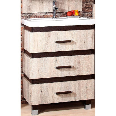 Тумба под раковину Бриклаер Техас 60 4627125412653 Дуб кантри Венге