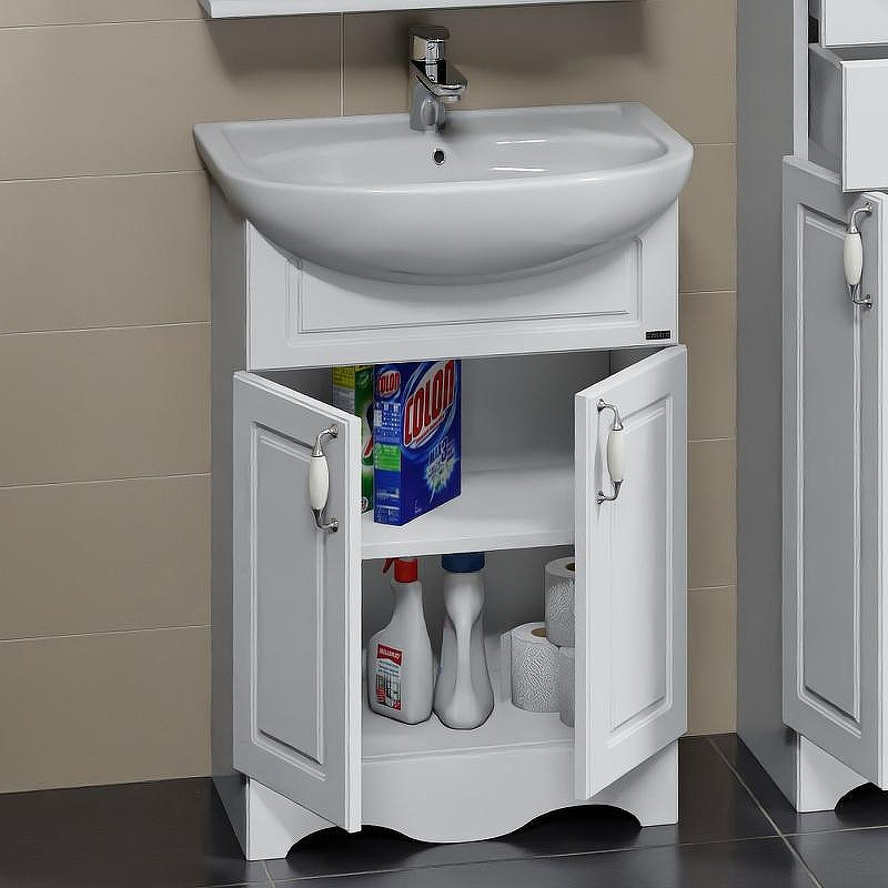 Тумба под раковину СанТа Верона 60 700112 Белая, купить, цена, заказать, магазин, доставка, скидка, промокод, купить, цена, заказать, магазин, доставка, скидка, промокод