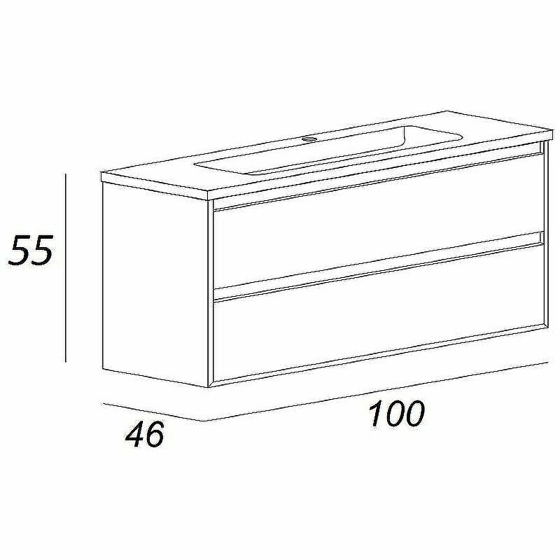 Тумба под раковину Cezares Glass 100 41803 подвесная Bianco Lucido, купить, цена, заказать, магазин, доставка, скидка, промокод, купить, цена, заказать, магазин, доставка, скидка, промокод