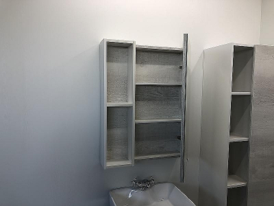 Зеркальный шкаф Comforty Прага 60 00004147599 Дуб белый