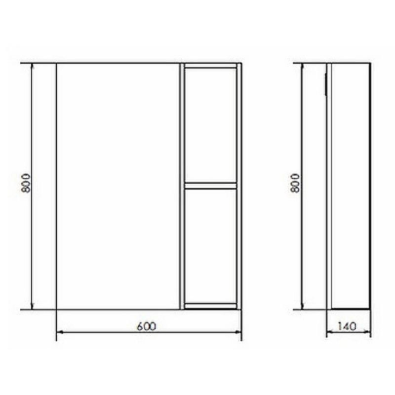 Зеркальный шкаф Comforty Прага 60 00004147599 Дуб белый, купить, цена, заказать, магазин, доставка, скидка, промокод, купить, цена, заказать, магазин, доставка, скидка, промокод