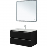 Тумба под раковину Aquanet Вега 90 329598 подвесная Черная, купить, цена, заказать, магазин, доставка, скидка, промокод, купить, цена, заказать, магазин, доставка, скидка, промокод