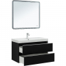 Тумба под раковину Aquanet Вега 90 329598 подвесная Черная, купить, цена, заказать, магазин, доставка, скидка, промокод, купить, цена, заказать, магазин, доставка, скидка, промокод