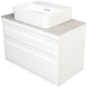 Тумба с раковиной Orange Modi 75 Modi-75TU+RA подвесная Белая, купить, цена, заказать, магазин, доставка, скидка, промокод, купить, цена, заказать, магазин, доставка, скидка, промокод