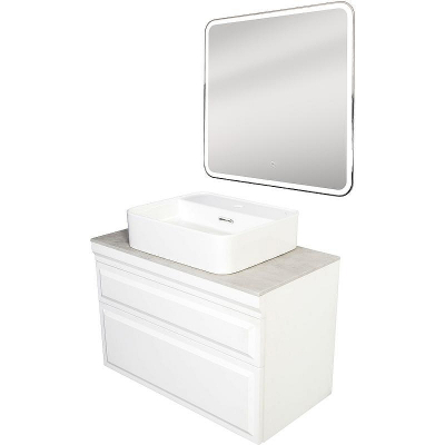 Тумба с раковиной Orange Modi 75 Modi-75TU+RA подвесная Белая