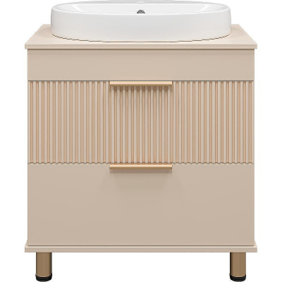 Тумба с раковиной Brevita Enfida 70 УТ000015614 Бежевая матовая