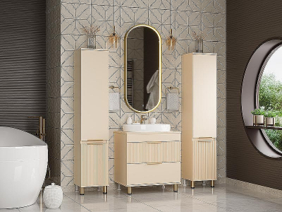 Тумба с раковиной Brevita Enfida 70 УТ000015614 Бежевая матовая