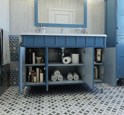 Тумба под раковину Caprigo Borgo 120 33425-B136 Синяя матовая