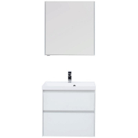 Комплект мебели для ванной Aquanet Гласс 70 240464 подвесной Белый, купить, цена, заказать, магазин, доставка, скидка, промокод, купить, цена, заказать, магазин, доставка, скидка, промокод