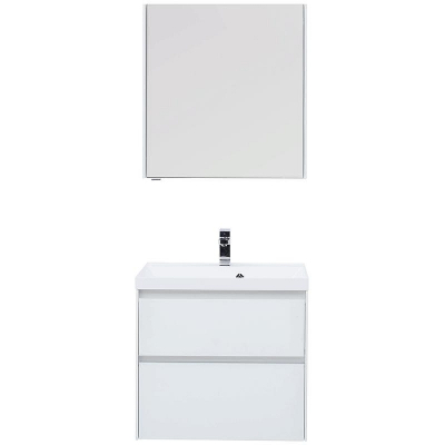 Комплект мебели для ванной Aquanet Гласс 70 240464 подвесной Белый