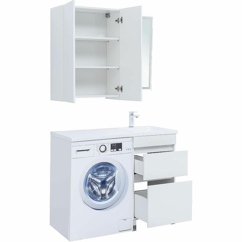 Тумба под раковину Aquanet Вега 110 329123 Белый глянец, купить, цена, заказать, магазин, доставка, скидка, промокод, купить, цена, заказать, магазин, доставка, скидка, промокод