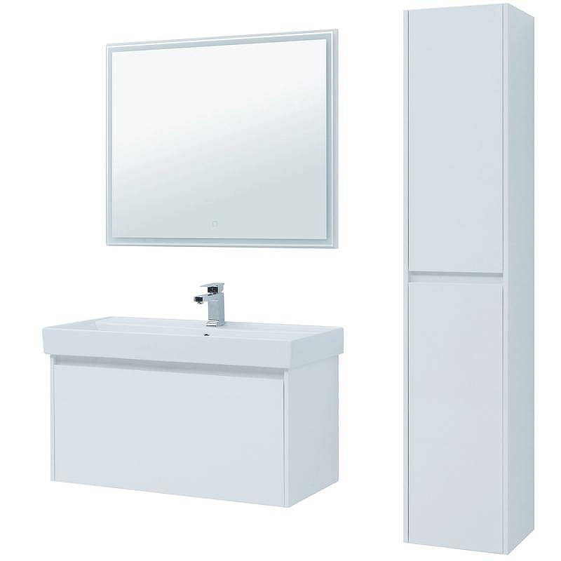 Тумба под раковину Aquanet Nova Lite 100 242580 подвесная Белая, купить, цена, заказать, магазин, доставка, скидка, промокод, купить, цена, заказать, магазин, доставка, скидка, промокод