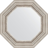 Зеркало Evoform Octagon 57х57 BY 3787 в багетной раме - Римское серебро 88, купить, цена, заказать, магазин, доставка, скидка, промокод, купить, цена, заказать, магазин, доставка, скидка, промокод