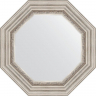 Зеркало Evoform Octagon 57х57 BY 3787 в багетной раме - Римское серебро 88, купить, цена, заказать, магазин, доставка, скидка, промокод, купить, цена, заказать, магазин, доставка, скидка, промокод