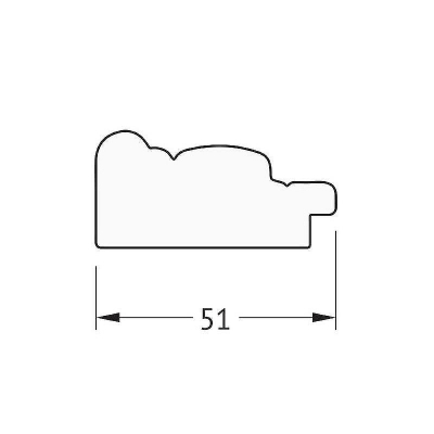 Зеркало Evoform Octagon 54х54 BY 3963 в багетной раме - Слоновая кость 51